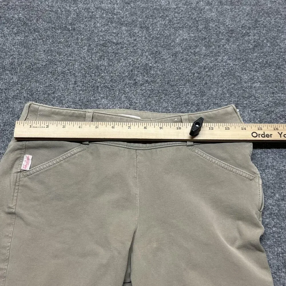 The Tailored Sportsman Pants Womens 26 Beige Riding Knee Patch Breeches Made USA